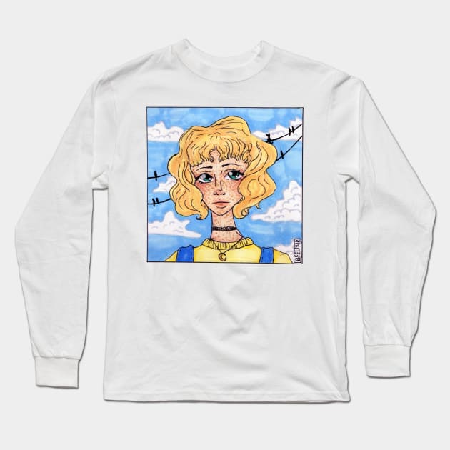 Head in the clouds Long Sleeve T-Shirt by Beelixir Illustration